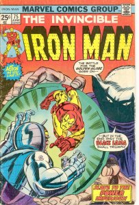 Iron Man (1st Series) #75 VF ; Marvel | Black Lama Mike Friedrich