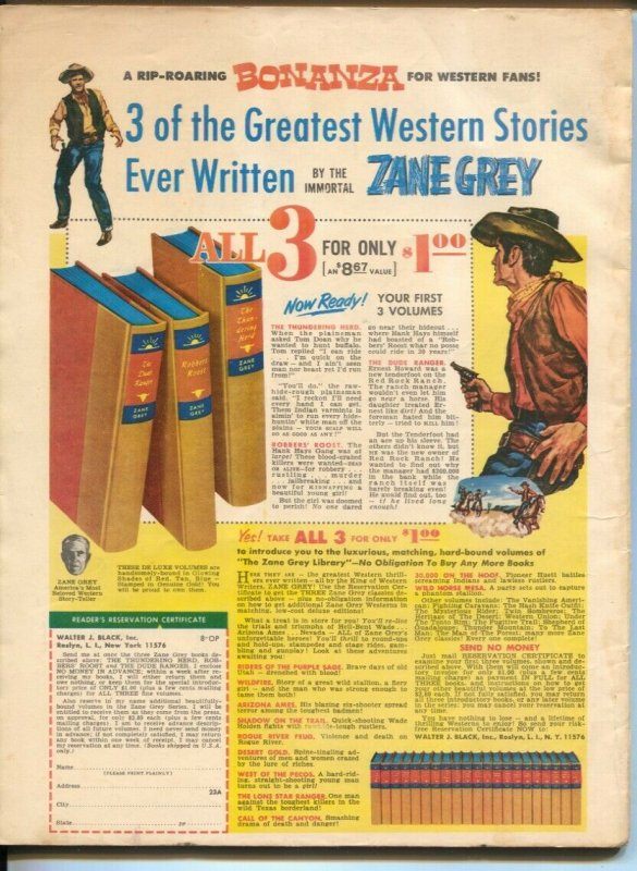 Real West #66 12/1968-Earl Norem wagon train cover-Apache Horatio Alger-pulp ...