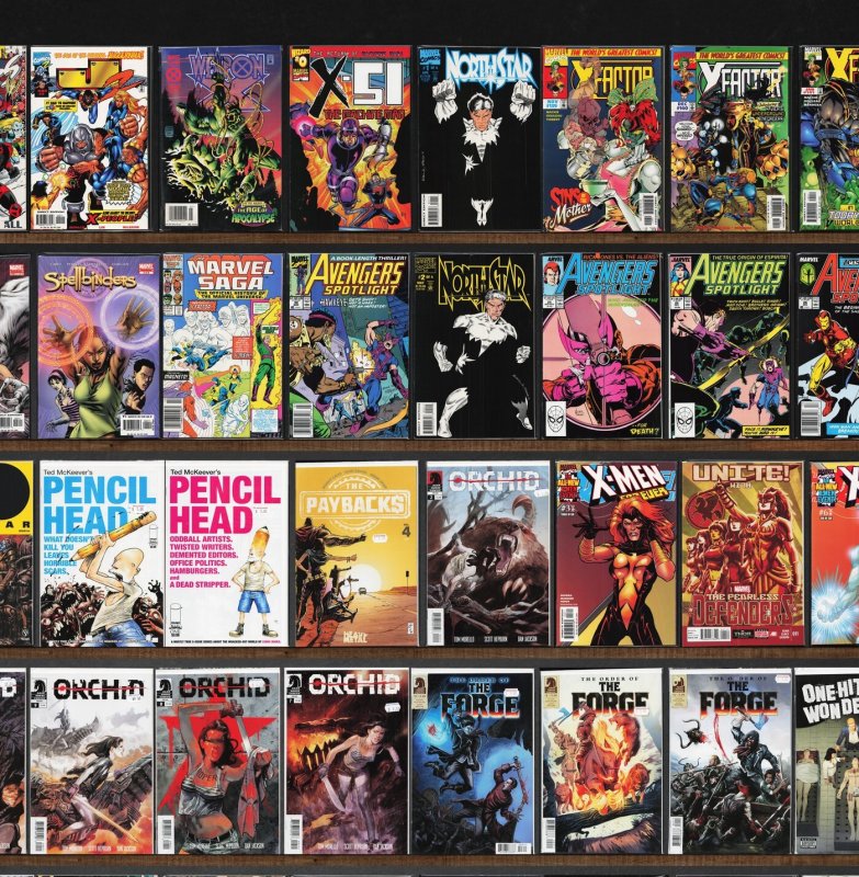 Huge Lot 150+ Comics with X-Factor, X-Force, Outlaw Nation & More!