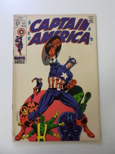 Captain America #111 (1969) VG/FN condition moisture damage