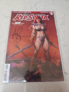 RED SONYA #0 THE BAM! BOX EXCLUSIVE ! SIGNED BY AMY CHU WITH COA!