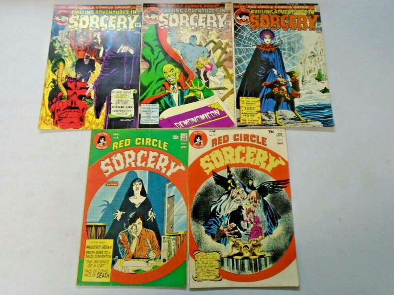 Red Circle Sorcery Comic Lot Run #3-11 9 Different (1973-1975)