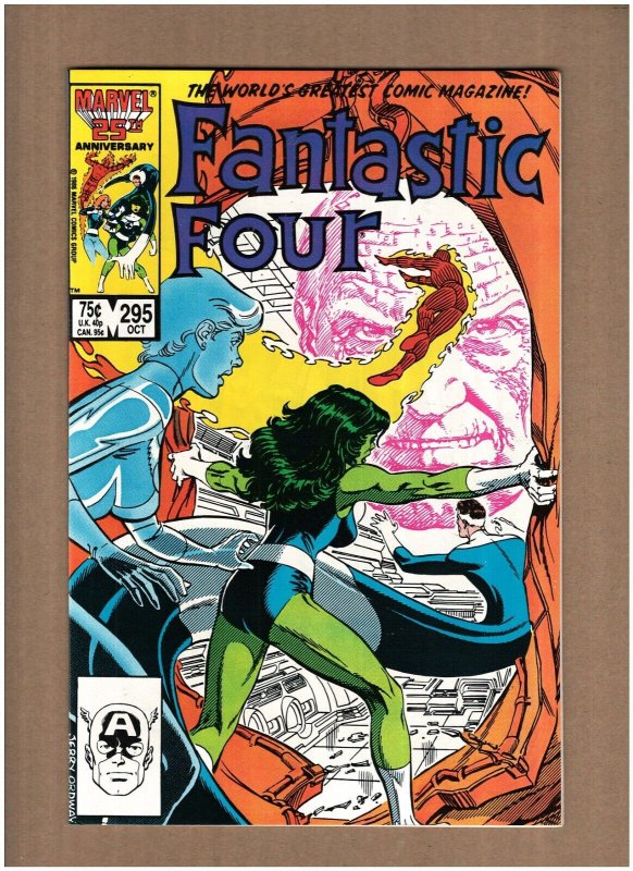 Fantastic Four #295 Marvel Comics 1986 HUMAN TORCH SHE-HULK NM- 9.2