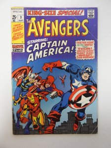 The Avengers Annual #3 (1969) VG condition stains back cover