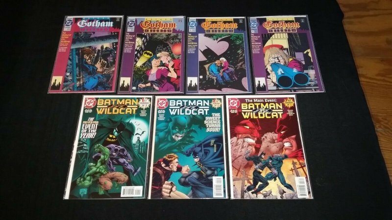 BATMAN 7 ISSUE COMIC BOOK LOT GOTHAM NIGHTS #1-4 BATMAN VS WILDCAT #1-3