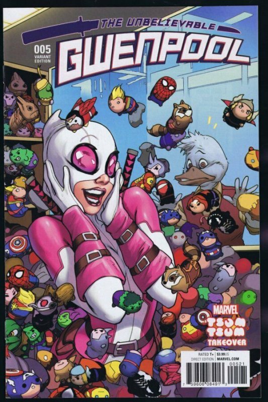 Gwenpool #5 B Variant Emanuela Lupacchino Marvel Tsum Tsum Takeover Cover