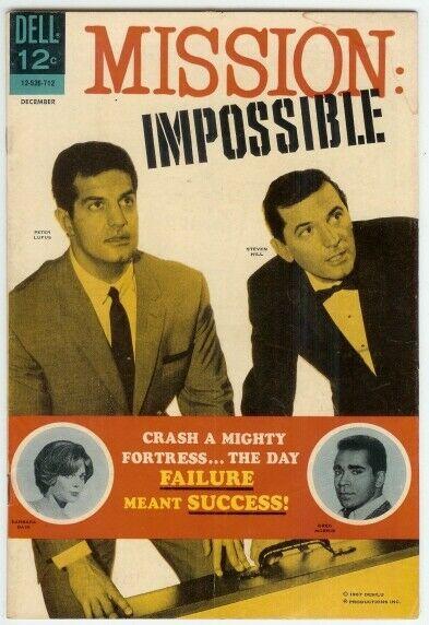 MISSION IMPOSSIBLE (1967-1969 DELL) 3 VG- PETER LUPUS/ COMICS BOOK
