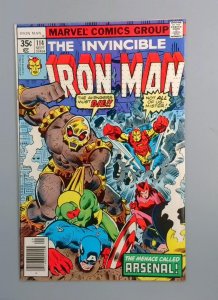 Iron Man #114, 1st Arsenal Marvel Comics, 1978 JR1