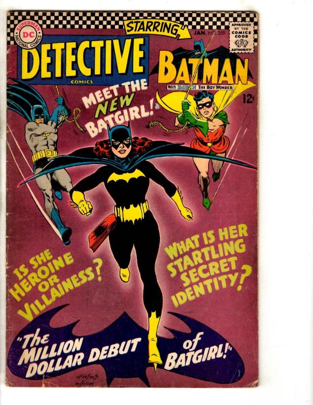 Detective Comics # 359 FN DC Comic Book Feat. Batman 1st Batgirl Appearance JG9