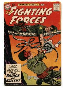 OUR FIGHTING FORCES #56-comic book 1959-DC-FROGMAN-GUNNER & SARGE-HEATH-vg-