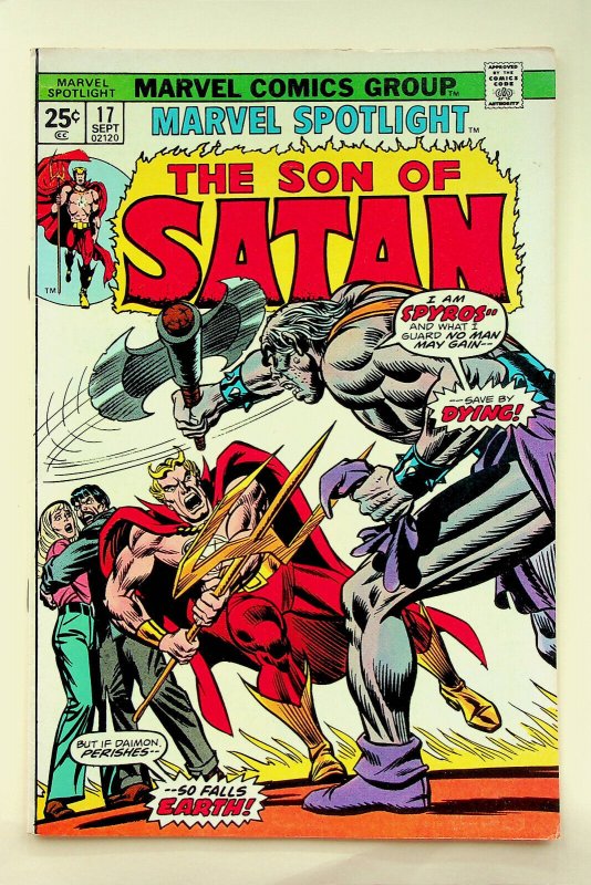 Marvel Spotlight #17 Son of Satan (Sep 1974, Marvel) - Good/Very Good