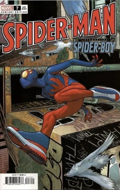 SPIDER-MAN #7 (Marvel 2023) RAMOS TOP SECRET SPOILER VARIANT  1st App Spider-Boy 