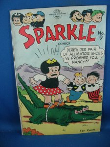 SPARKLE COMICS 9 VG F 1950