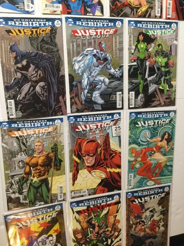 Justice League Rebirth Variant Set 1 1 2 3 4 5 6 7 8 9 10 11 12 Nm Near Mint IK