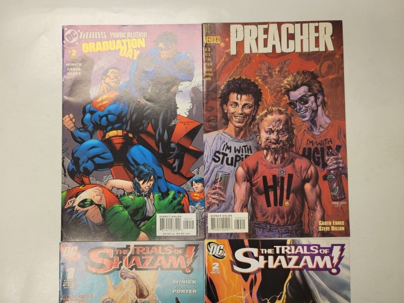 4 DC Vertigo Comics #1 2 Shazam + #30 Preacher + #2 Graduation Day 51 TJ45