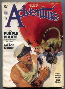 Adventure Pulp August 15 1935- Purple Pirate- MONKEY