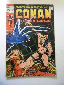 Conan the Barbarian #4 (1971) VG Condition moisture stains bc