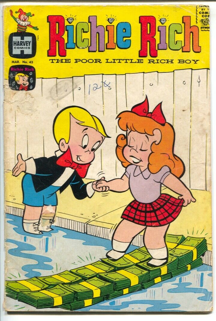 Richie Rich #43 1967-money chivalry cover-Little Dot-Little Lotta-Little Dot ... | Comic Books - Silver Age, Harvey, Richie Rich, Cartoon Character / HipComic Richie Rich #43 1967-money chivalry cover-Little Dot-Little Lotta-Little Dot ... | Comic Books - Silver Age, Harvey, Richie Rich, Cartoon Character / HipComic