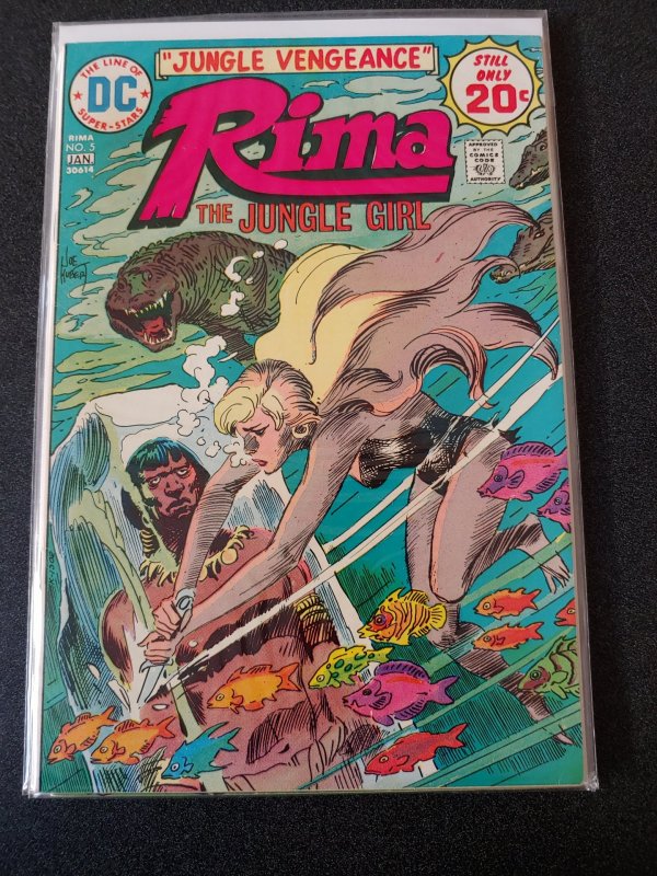 Rima The Jungle Girl #5 DC 1974 VF + Joe Kubert