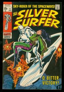 SILVER SURFER #11 1969-JOHN BUSCEMA ART-MARVEL COMICS VF