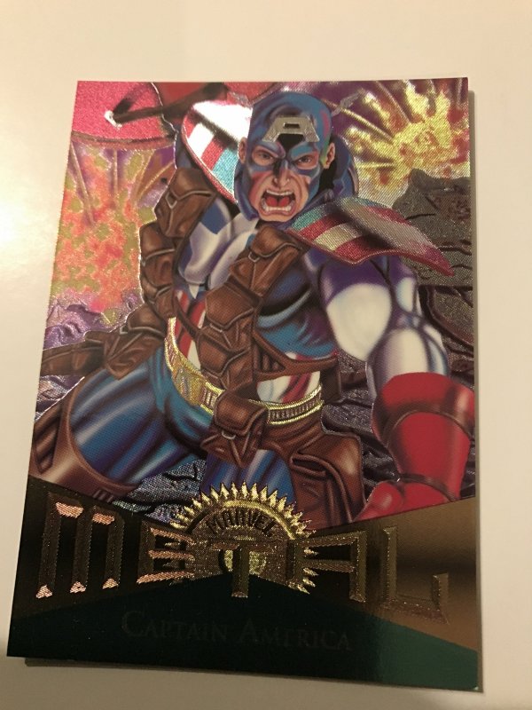 CAPTAIN AMERICA #71 card : Marvel Metal 1995 Fleer Chromium; NM/M Avengers, base