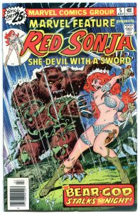 MARVEL FEATURE #5, VF, Red Sonja She-Devil, Sword, 1975, more RS in store