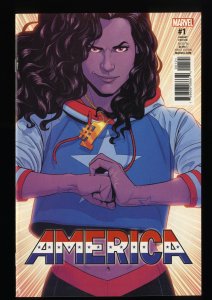 America (2017) #1 VF 8.0 McKelvie Variant 1st Solo App America Chavez!