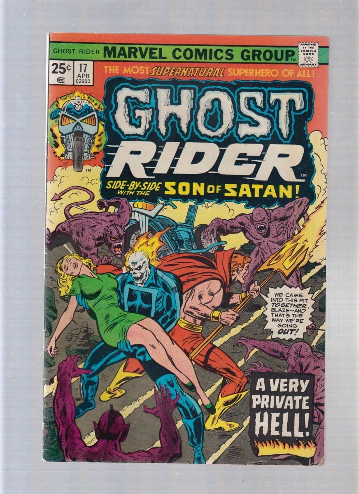 Ghost Rider #17 - Frank Robbins Art! (4.0) 1976 | Comic Books - Bronze ...