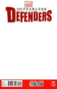 Fearless Defenders #1C VF/NM ; Marvel | Blank Variant