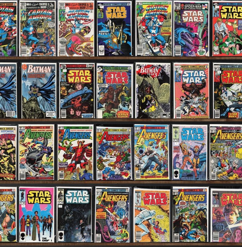 Huge Lot 120+ Comics with Batman, Star Wars, Captain America & More!