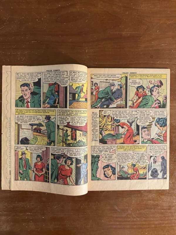 Police Comics #127 (Quality Comics 1953) [GD] “Thunder In Thailand”