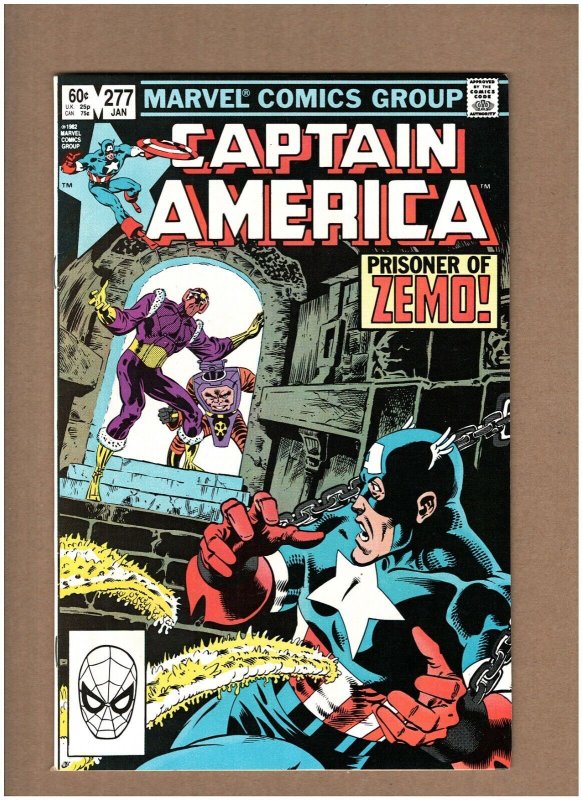 Captain America #277 Marvel Comics 1983 Mike Zeck vs. Baron Zemo NM- 9.2