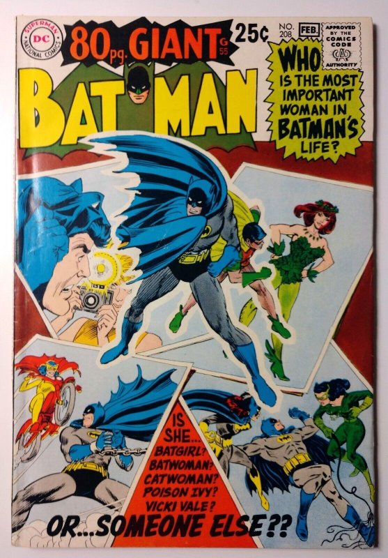 Batman #208 (1968) Reprinted stories featuring female supporting characters 