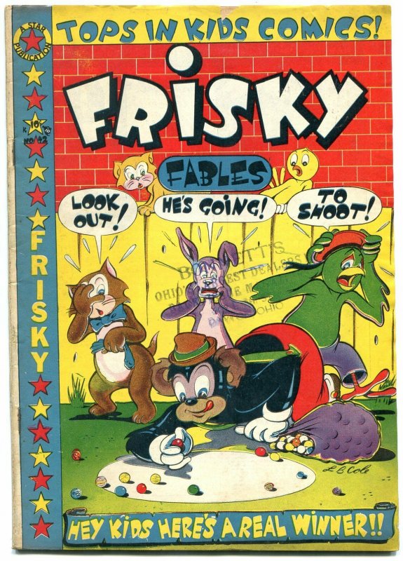 FRISKY FABLES #42 1950-FUNNY ANIMAL-LB COLE-AL FAGO ART VG/FN 