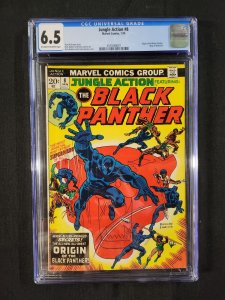 Jungle Action #8 - Origin Black Panther / Rich Buckler (CGC 6.5) 1974