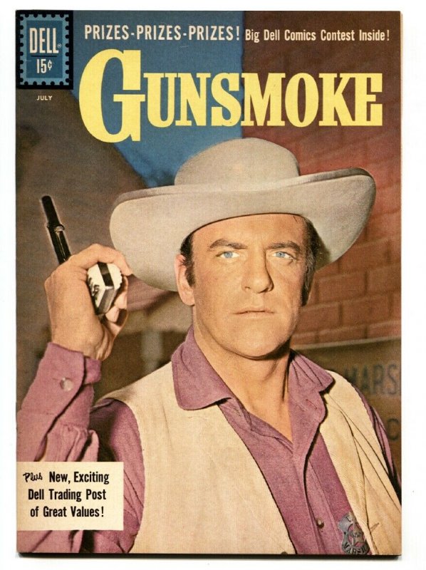 Gunsmoke #27 1961-Dell-James Arness TV photo-Last issue- NM-