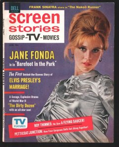MAG: Screen Stories 8/1967-Jane Fonda Barefoot in the Park cover pix & stor...