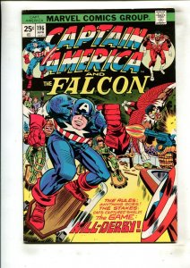 CAPTAIN AMERICA #196 (7.5) KILL-DERBY!! 1975