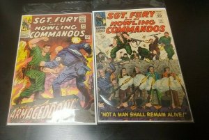 2PC SGT. FURY LOT (5.5) #28, 28!! 1966