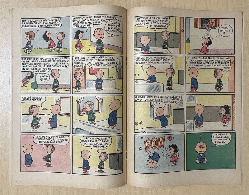 Peanuts 13 F 5.5 Last Dell Comics Issue 1962 Charles Schulz Cover