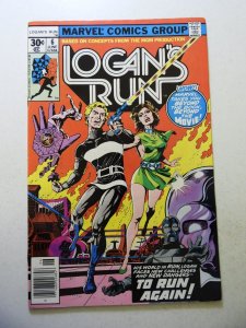 Logan's Run #6 (1977) VG/FN Condition tape pull/stain bc