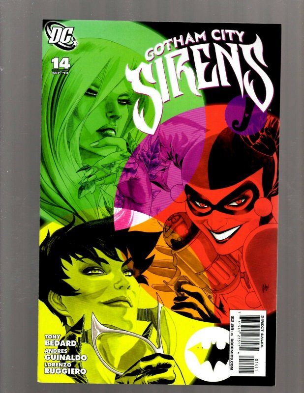 Gotham City Sirens # 14 NM 1st Print DC Comic Book Harley Quinn Poison Ivy SM19