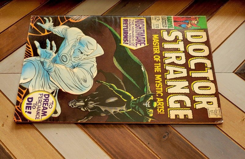 DOCTOR STRANGE #170 VG+ (Marvel 1968) First Cover NIGHTMARE 12-cent Cover ADKINS