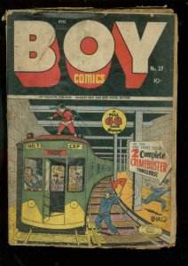 BOY COMICS #27 1946-CHARLES BIRO-CRIMEBUSTER-DAREDEVIL FR