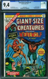 Giant Size Creatures #1 (1974) CGC 9.4 NM