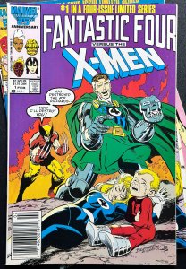 Fantastic Four vs. X-Men #1-4 [Lot of 4 bks] Newsstand (1987) VF/NM