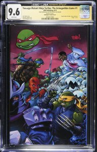 TMNT: The Armageddon Game #1 signed/sketch by Tone Rodriguez Graded CGC 9.6