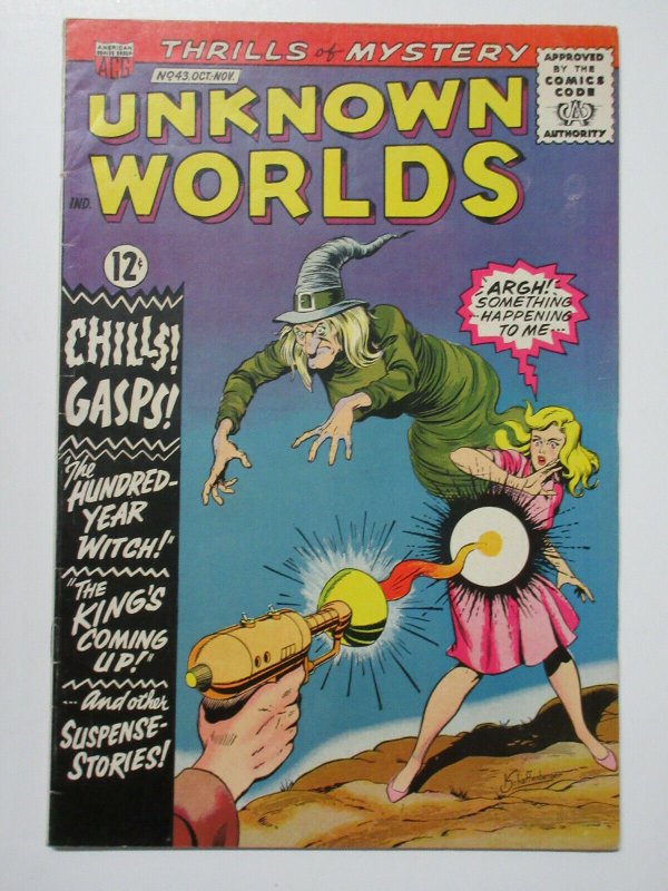 Unknown Worlds (ACG October 1965) #43 Fine Chills Gasps! 100 Year Old Witch
