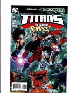 Lot of 6 Teen Titans+Titans DC Comic Books #1 Annual+11 12 13 14 15 KS5