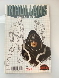 Inhumans Attilan Rising #2 1:25 Design Variant 2015 Quality Seller Good Price